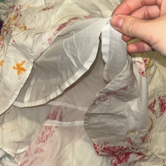 BILLABONG WHITE FLORAL FLOWY SKIRT - Picture 7 of 7